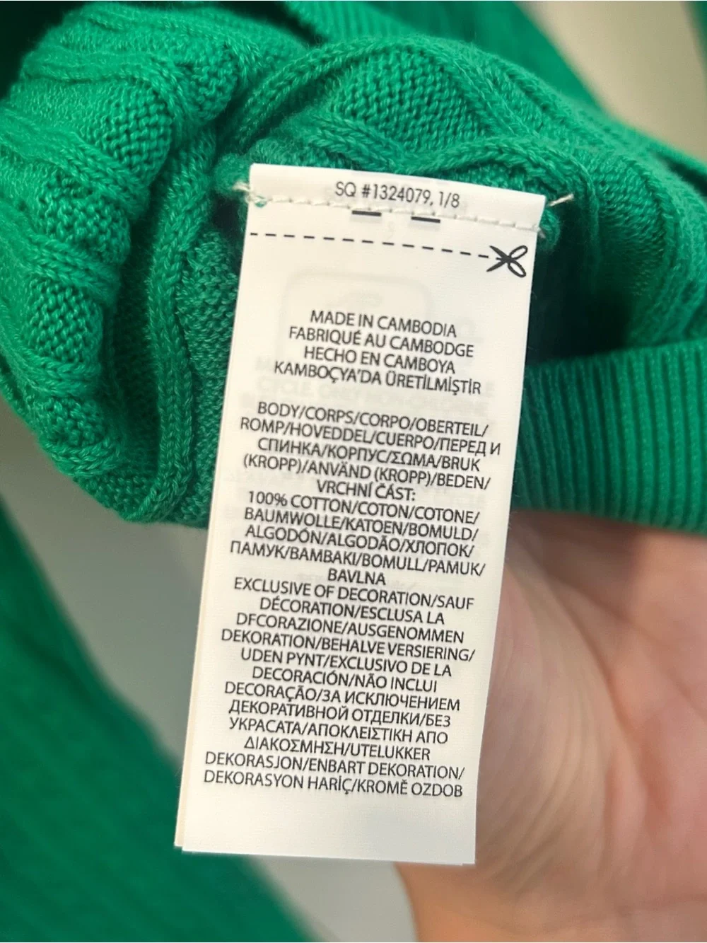 NWT Polo Ralph Lauren Girl's Green Mini-Cable Knit Cotton Cardigan Size S (7)